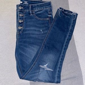 OLD NAVY ROCKSTAR SUPER SKINNY HIGH RISE JEANS